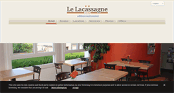 Desktop Screenshot of hotel-lacassagne.fr