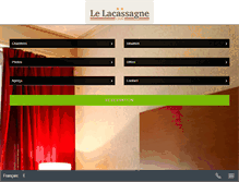 Tablet Screenshot of hotel-lacassagne.fr